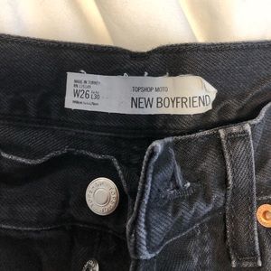 Black top shop jeans